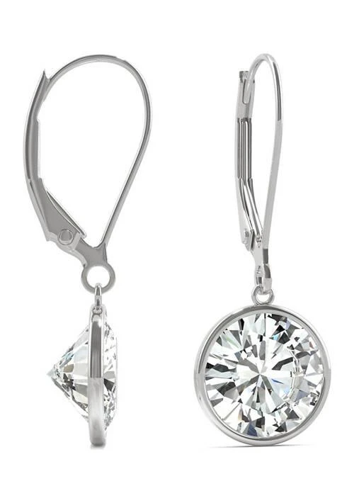 商品Charles & Colvard|Colvard 3 3 4 Ct. T.w. Lab Created Moissanite Leverback Earrings In 14K White Gold,价格¥9419,第2张图片详细描述
