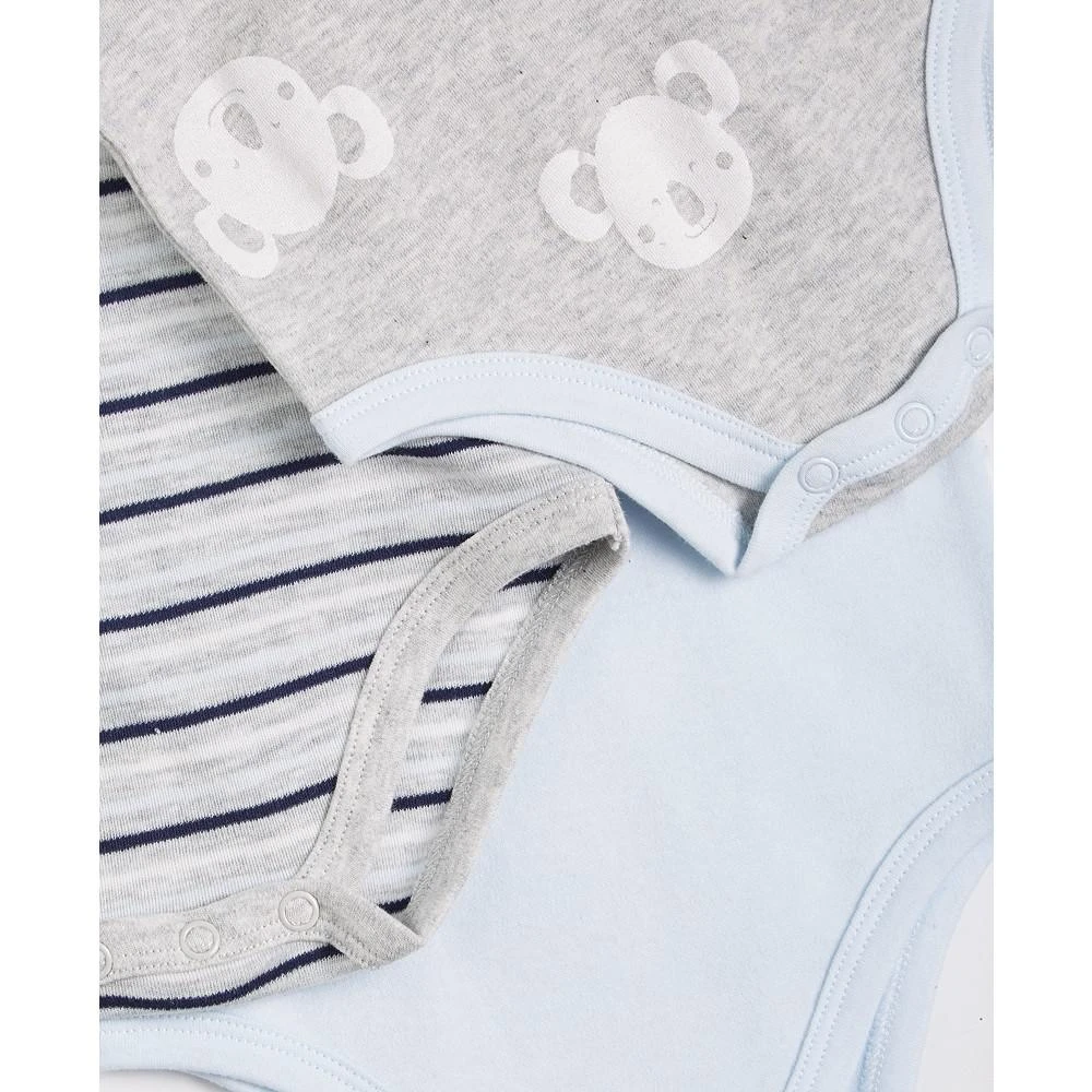 商品First Impressions|Baby Boys Koala Bodysuit, Pack of 3, Created for Macy's,价格¥89,第3张图片详细描述
