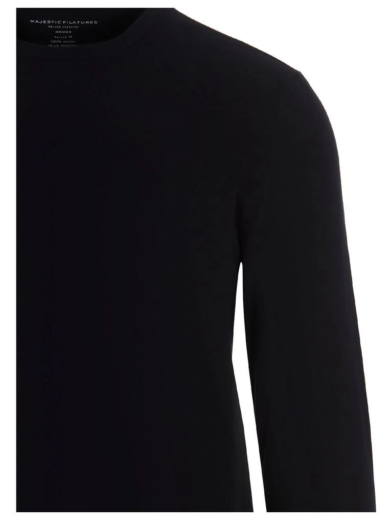 商品MAJESTIC FILATURES|Majestic Filatures Basic Cotton T-shirt,价格¥634,第3张图片详细描述