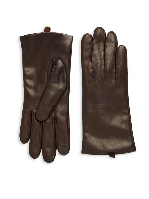 商品Saks Fifth Avenue|Leather Cashmere Lined Tech Gloves,价格¥470,第1张图片