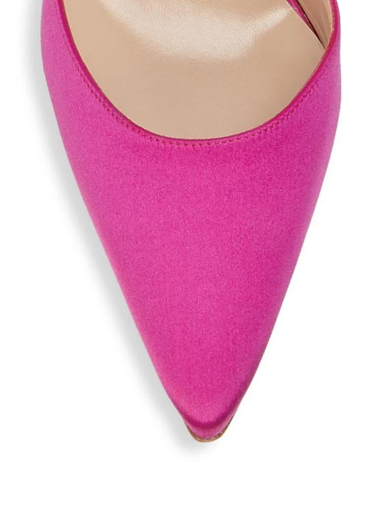 商品Manolo Blahnik|Manolo Blahnik - Carolyne Satin Slingback Pumps,价格¥2896,第3张图片详细描述
