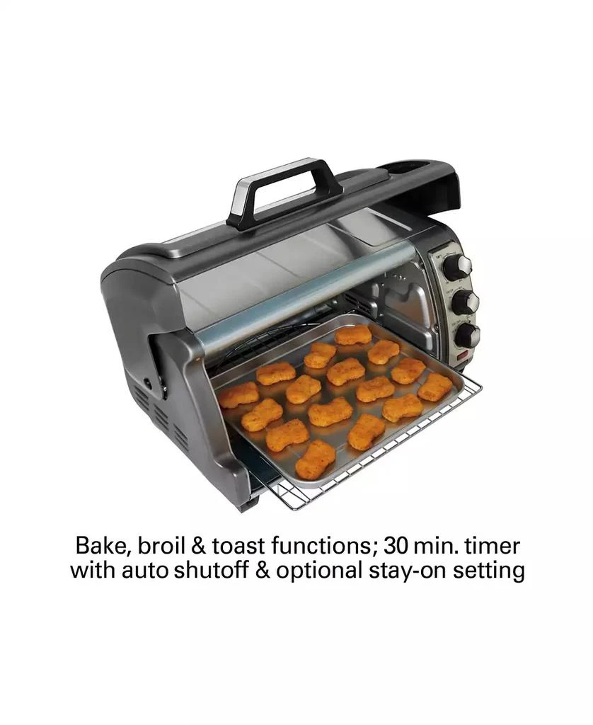 商品Hamilton Beach|Easy-Reach Toaster Oven with Roll-Top Door - 31126D,价格¥814,第5张图片详细描述