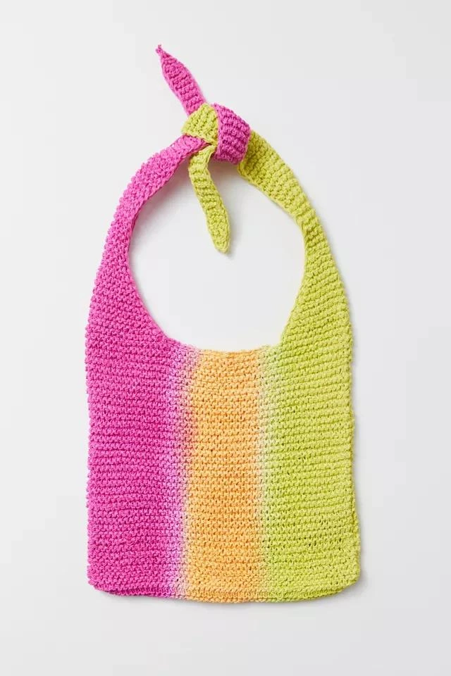 商品Urban Outfitters|UO Monaco Tie-dye Raffia Hobo Bag,价格¥75,第2张图片详细描述