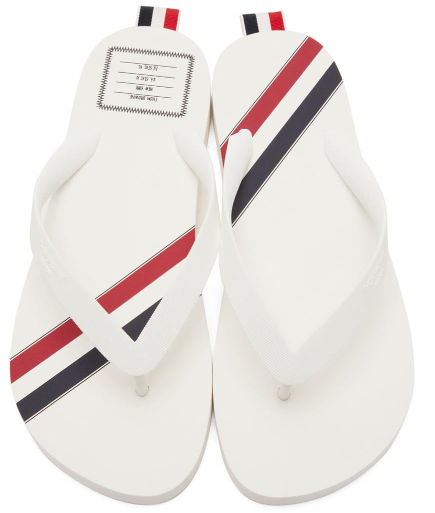 White RWB Stripe Flip-Flops商品第5张图片规格展示