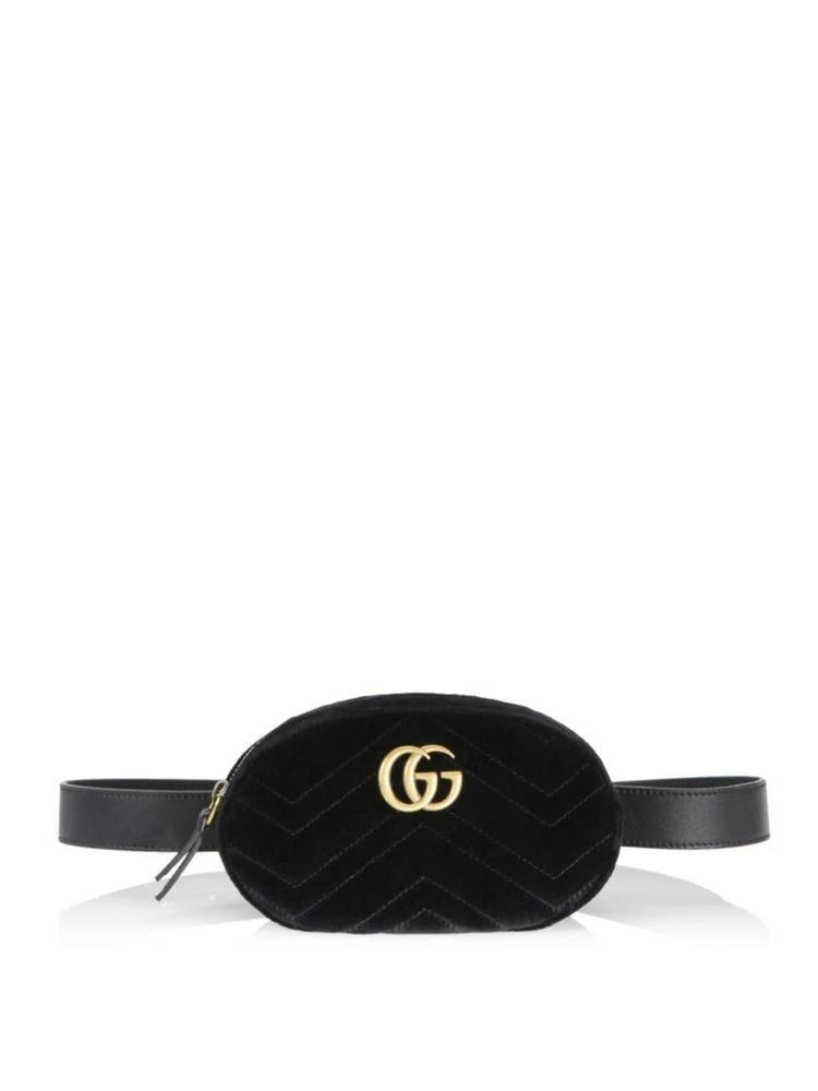 商品Gucci|GG Marmont Matelassé Velvet Belt Bag,价格¥7342,第1张图片