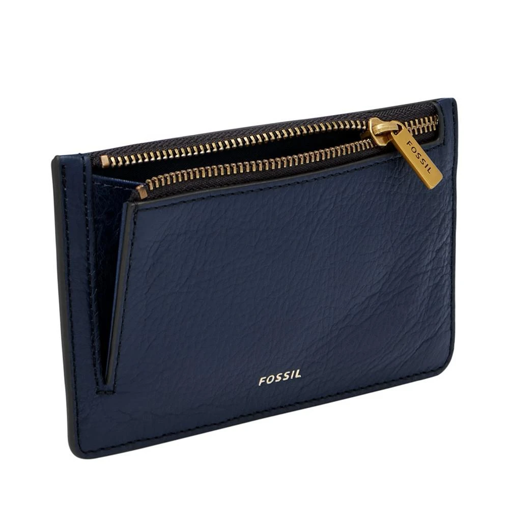 商品Fossil|Women's Logan Leather Zip Card Case,价格¥386,第4张图片详细描述