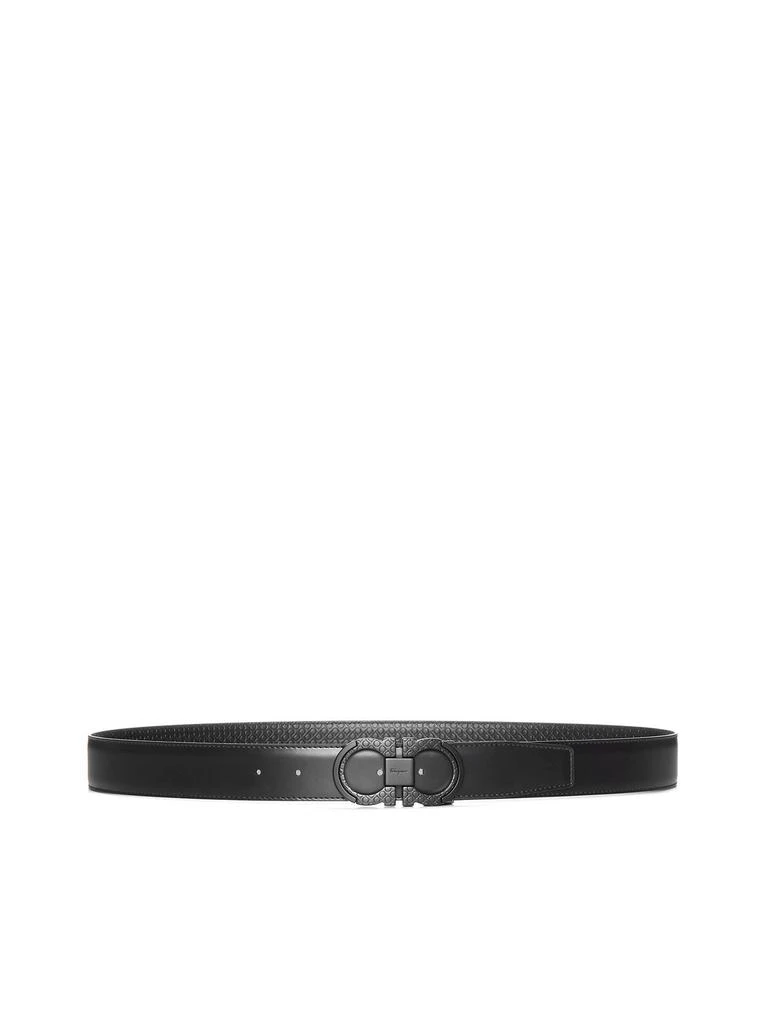 商品Salvatore Ferragamo|Ferragamo Gancini Logo Plaque Reversible Belt,价格¥3194,第2张图片详细描述