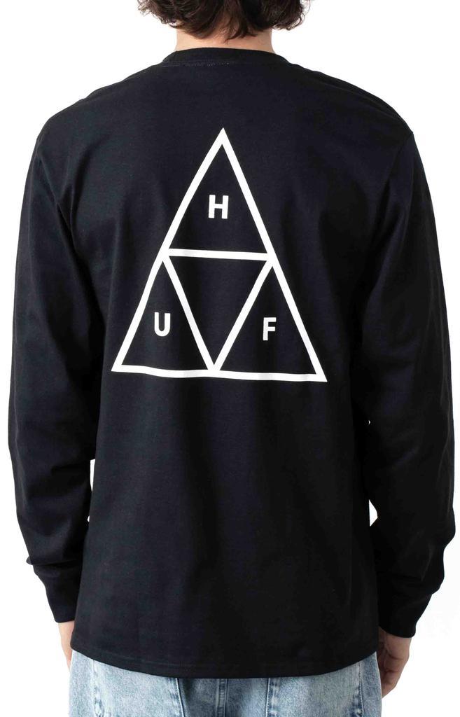 商品HUF|Essential TT L/S Shirt - Black,价格¥103,第5张图片详细描述