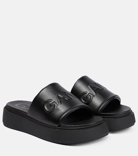 商品Ganni|Logo橡胶凉拖鞋,价格¥1190,第1张图片