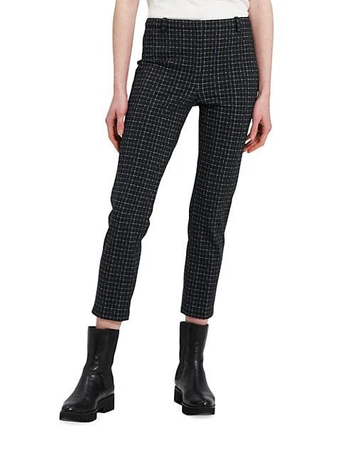 商品Theory|Checkered Skinny Crop Leggings,价格¥680,第1张图片