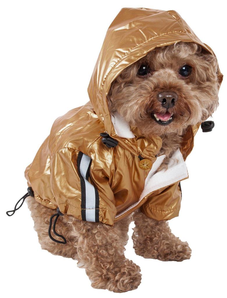 Pet Life  'Reflecta-Sport' Multi-Adjustable Reflective Weather-Proof Dog Raincoat w/ Removable Hood商品第7张图片规格展示