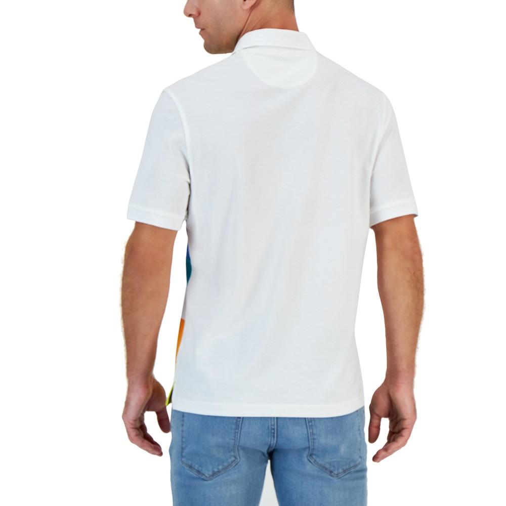 Men's Short-Sleeve Bold Stripe Polo, Created for Macy's商品第2张图片规格展示