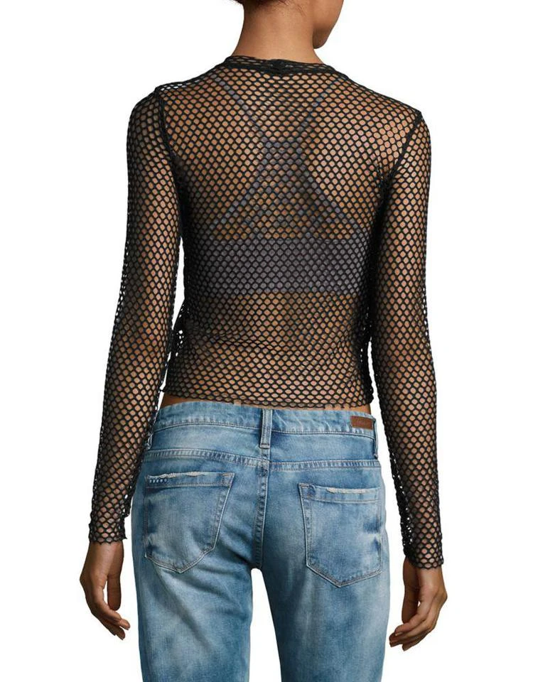 商品Miss Selfridge|Mesh Cropped Top,价格¥74,第3张图片详细描述