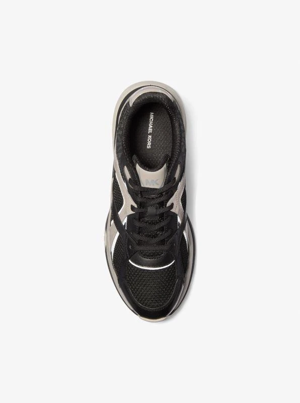 商品Michael Kors|Leo Mixed-Media Trainer,价格¥584,第4张图片详细描述