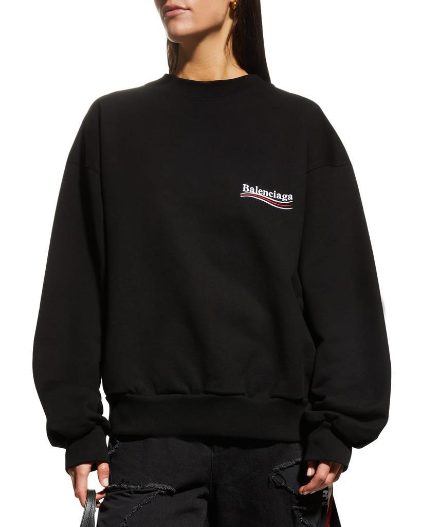 商品Balenciaga|Campaign Logo Oversized Sweatshirt,价格¥7521,第5张图片详细描述