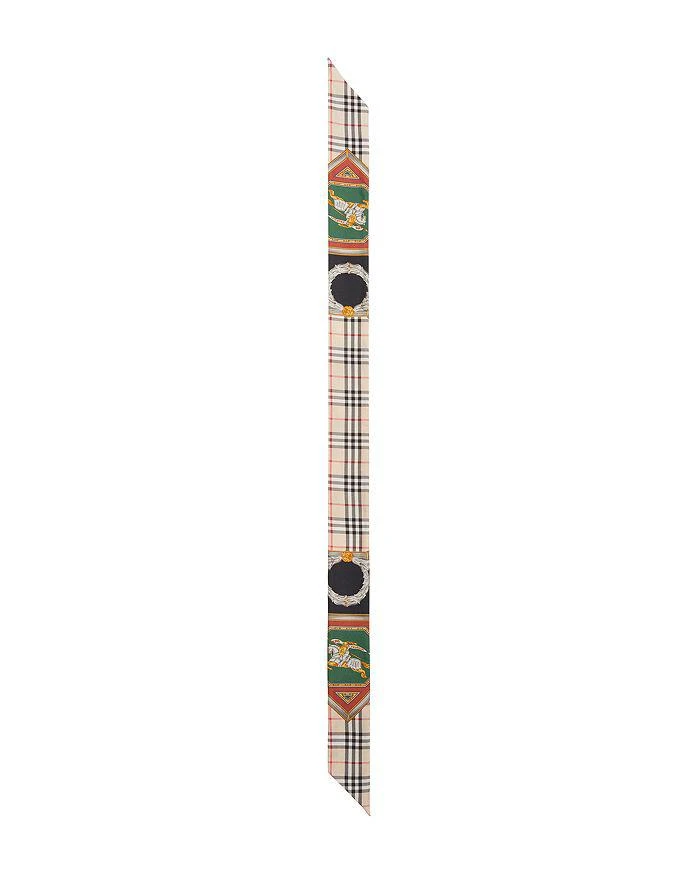 商品Burberry|Archive Print Silk Skinny Scarf,价格¥1269,第5张图片详细描述
