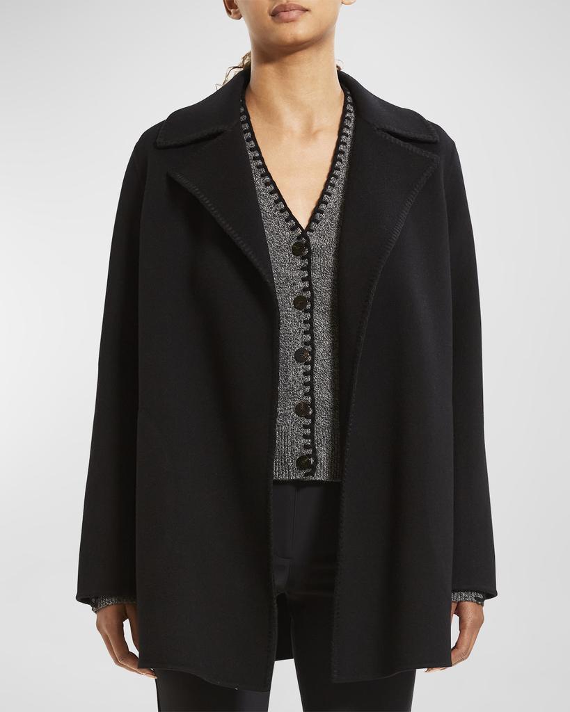 Stitched Open-Front Coat商品第1张图片规格展示