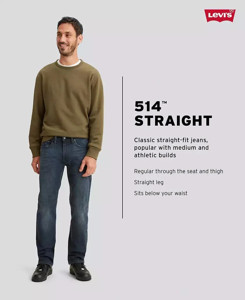 商品Levi's|Levi's Men's 514 Straight-Fit Jeans 男士李维斯直筒剪裁514牛仔裤,价格¥534,第3张图片详细描述