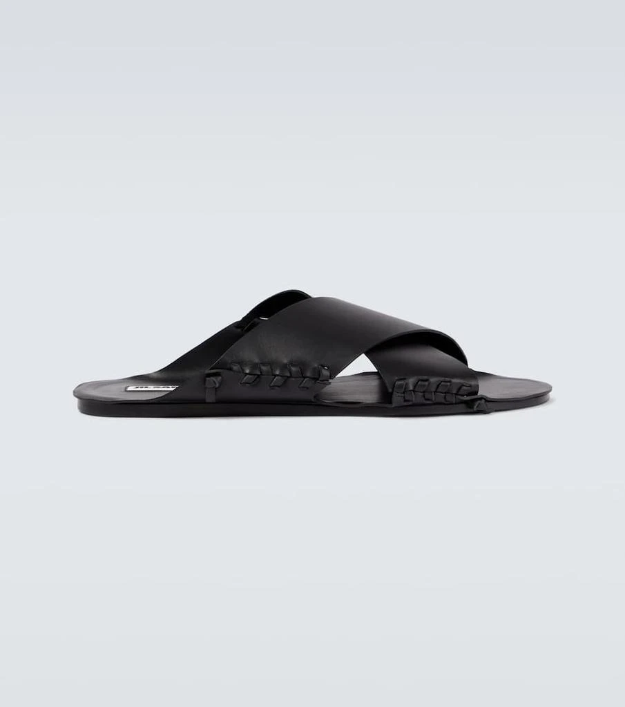 商品Jil Sander|Leather strap sandals,价格¥2420,第1张图片