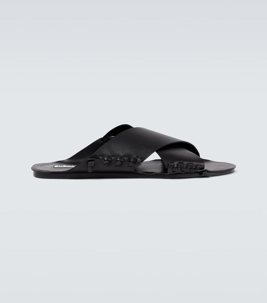 商品Jil Sander|皮革系带凉鞋,价格¥2684,第1张图片