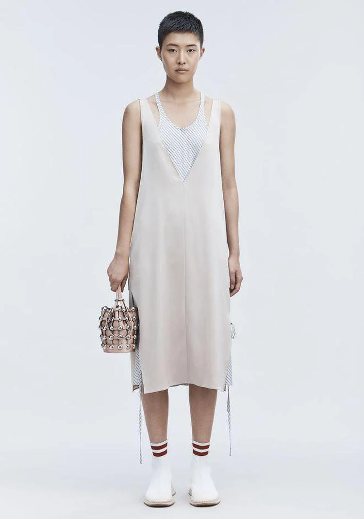 商品Alexander Wang|SATIN SLEEVELESS DRESS,价格¥1280,第1张图片
