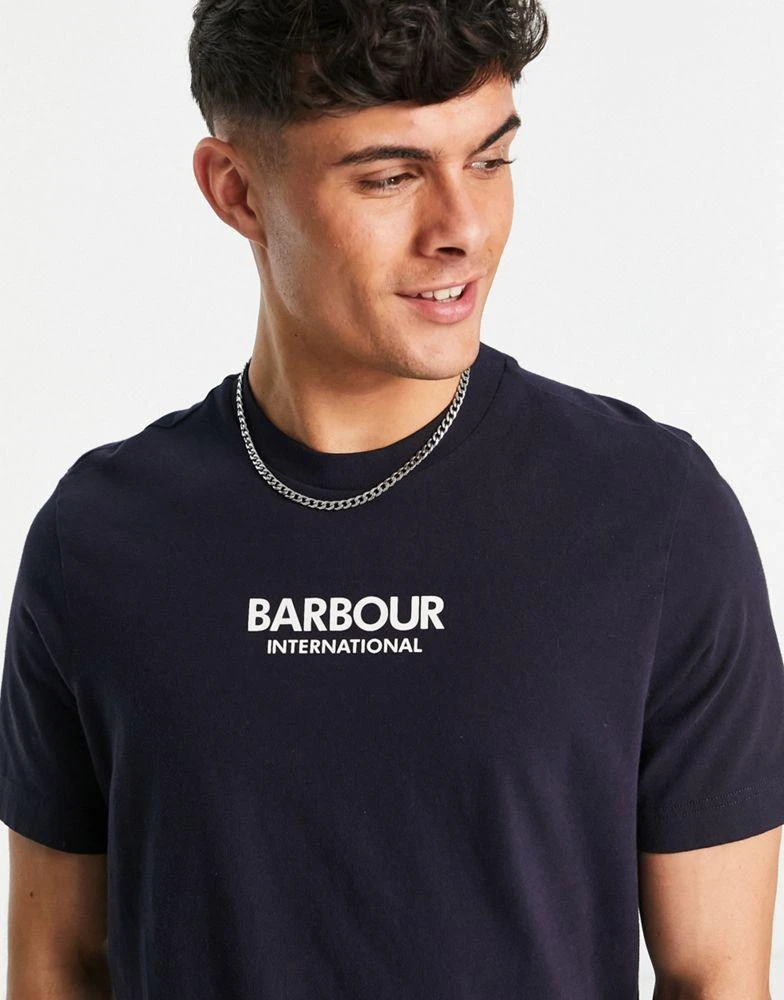 商品Barbour|Barbour International Formula centre logo t-shirt in black,价格¥317,第2张图片详细描述