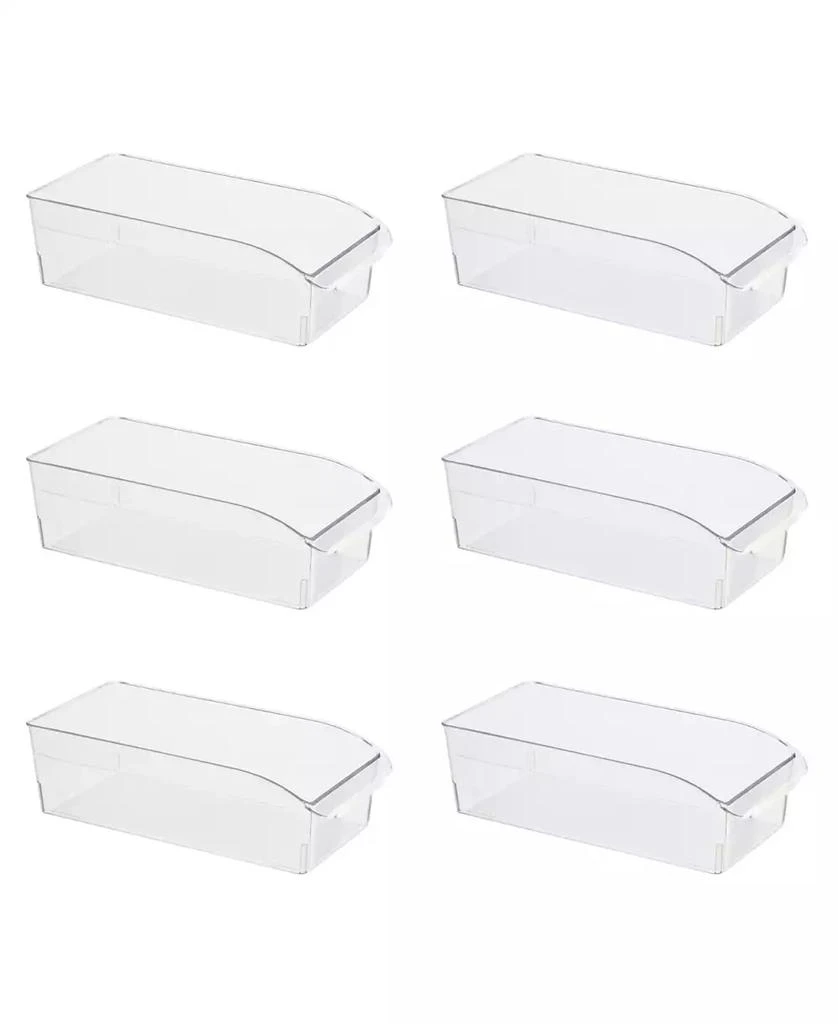 商品Oggi|6 Piece Fridge, Pantry Bin with Finger grip Handle Set,价格¥337,第1张图片