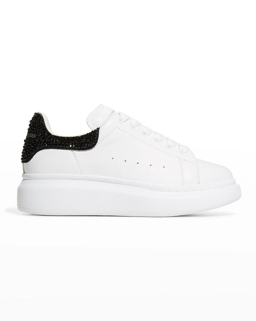 商品Alexander McQueen|Girl's Oversized Swarovski Crystal Leather Sneakers, Toddler/Kids,价格¥4794,第1张图片