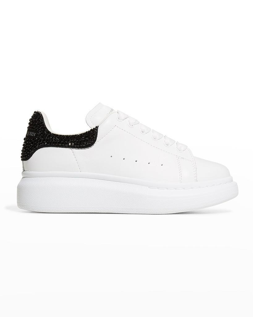 商品Alexander McQueen|Girl's Oversized Swarovski Crystal Leather Sneakers, Toddler/Kids,价格¥4536,第1张图片