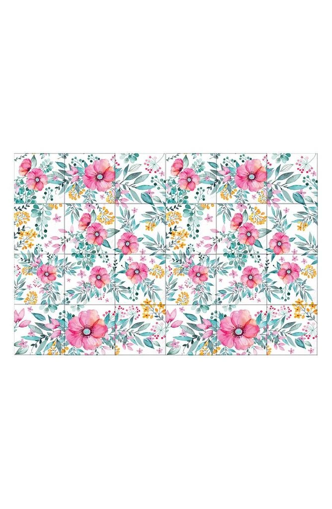 商品WALPLUS|Sweet Spring Bouquet 96-Piece Tile Sticker Set,价格¥288,第1张图片