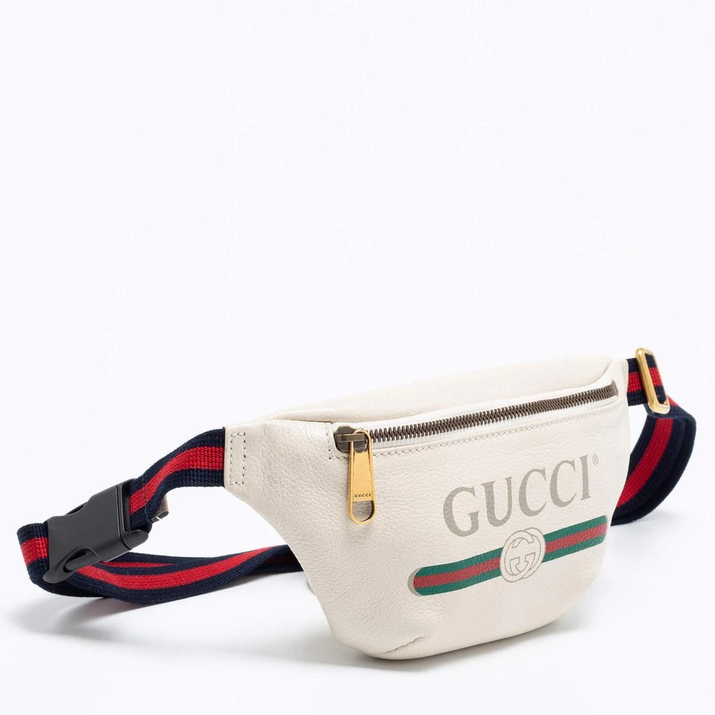 商品[二手商品] Gucci|Gucci Off White Leather Logo Web Belt Bag,价格¥5878,第3张图片详细描述