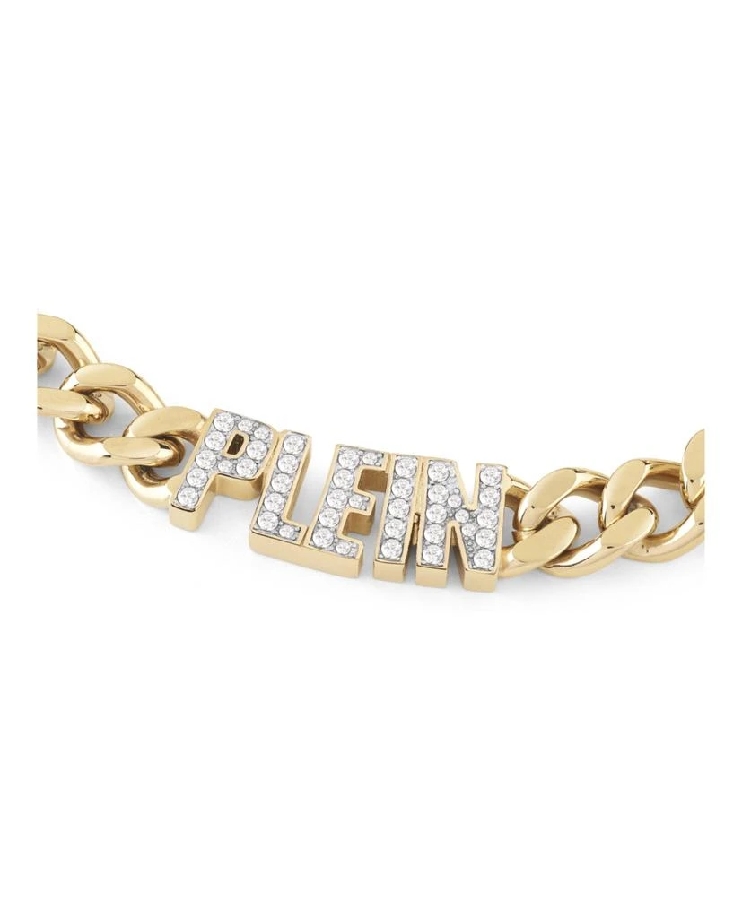 商品Philipp Plein|Lettering Crystal Cuban Links Bracelet,价格¥2683,第2张图片详细描述