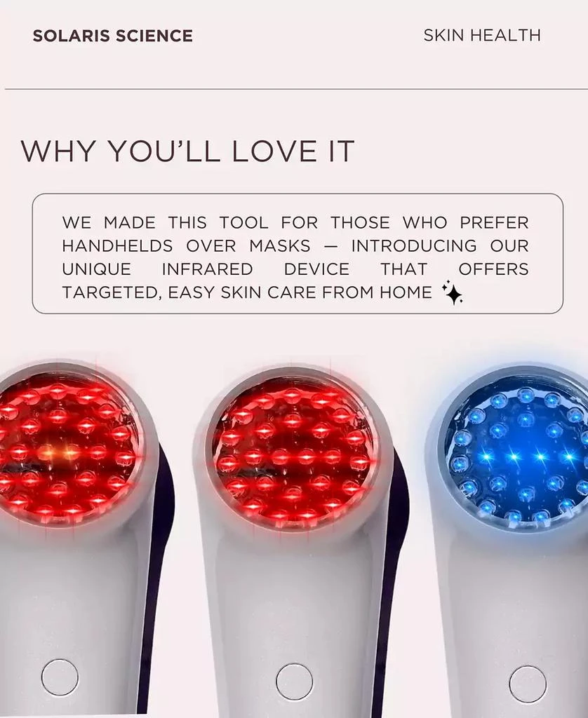 Infrared + Red/Blue LED Facial Tool for Healthy Skin 商品