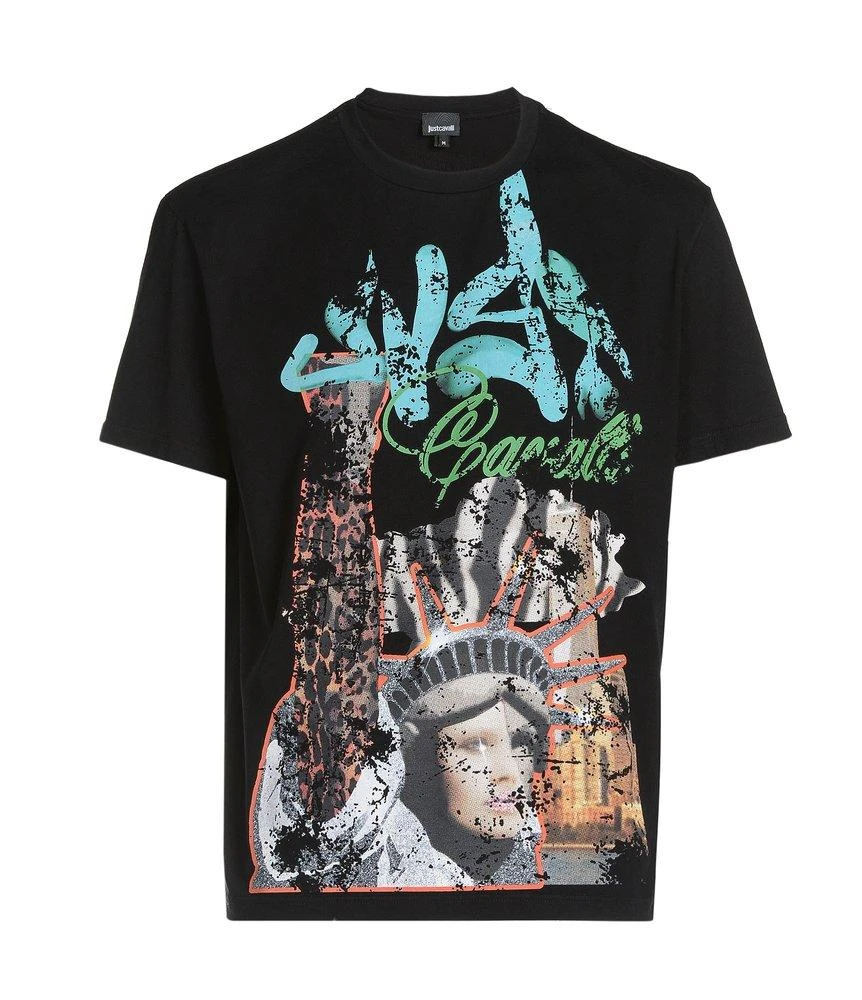 商品Just Cavalli|Just Cavalli Graphic Printed Crewneck T-Shirt,价格¥712,第1张图片