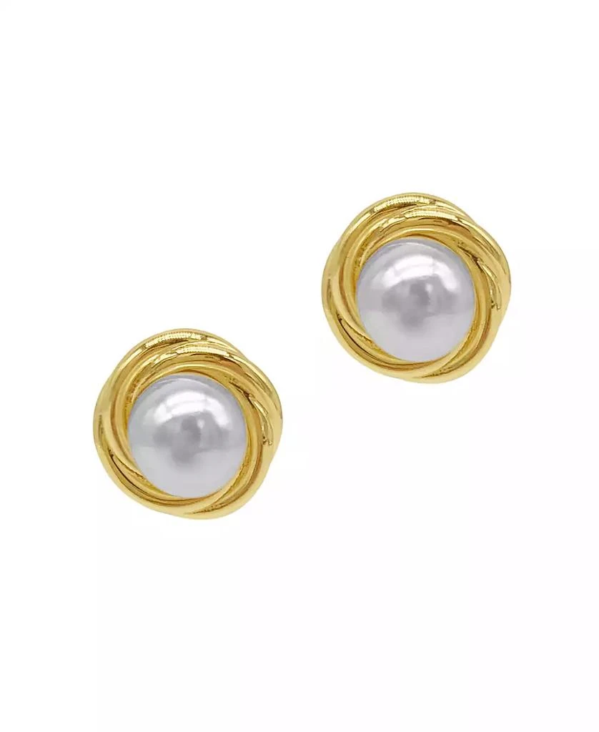 商品ADORNIA|Imitation Pearl Framed Earrings,价格¥190,第1张图片