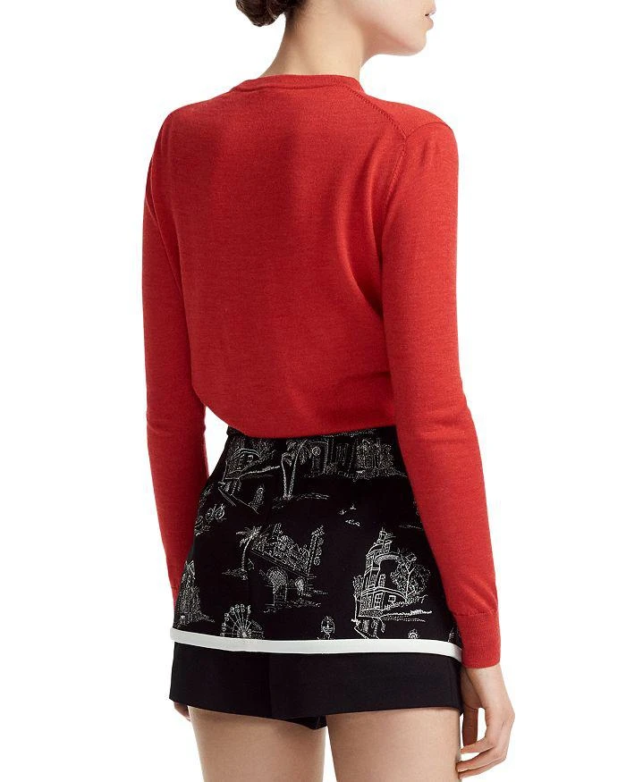 商品Maje|Manilou Tie-Front Wool Cardigan,价格¥875,第2张图片详细描述