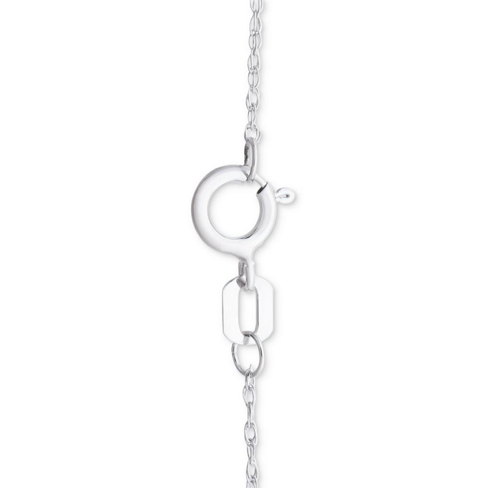Diamond Multi-Heart 18" Pendant Necklace (1/10 ct. t.w.) in Sterling Silver商品第4张图片规格展示