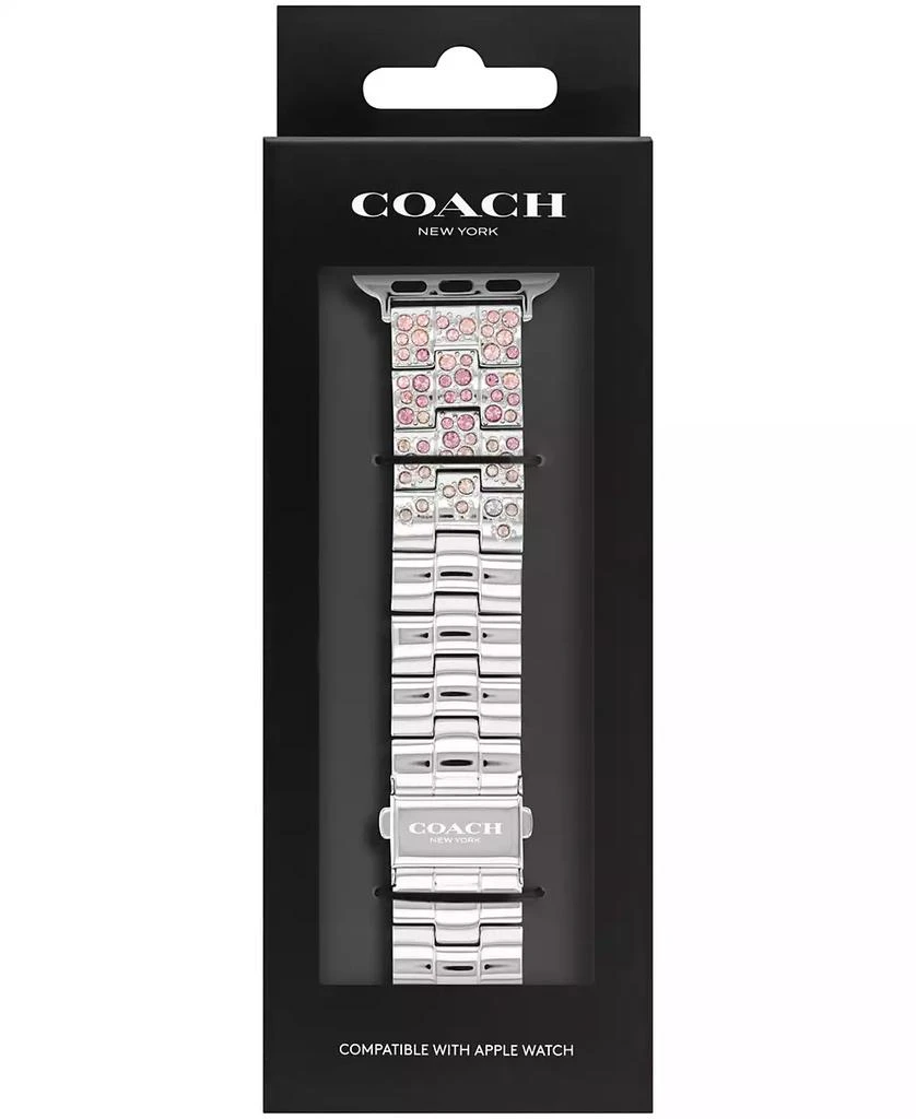 商品Coach|Stainless Steel Crystal Apple Bracelet, 38, 40, 41mm,价格¥842,第2张图片详细描述