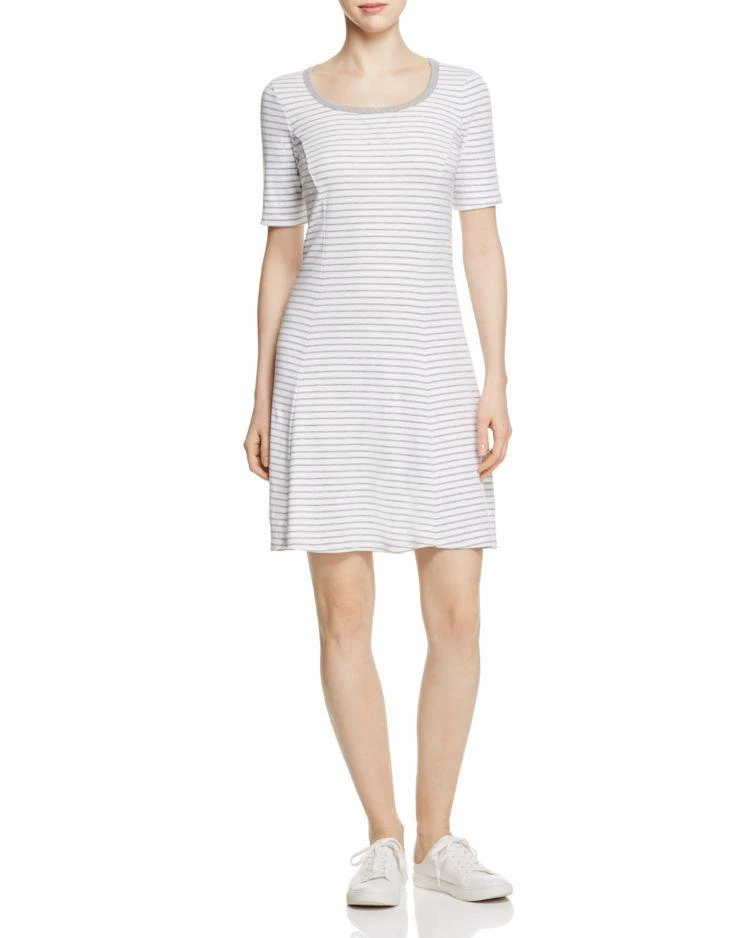商品Three Dots|Three Dots Seamed Stripe Tee Dress,价格¥471,第1张图片