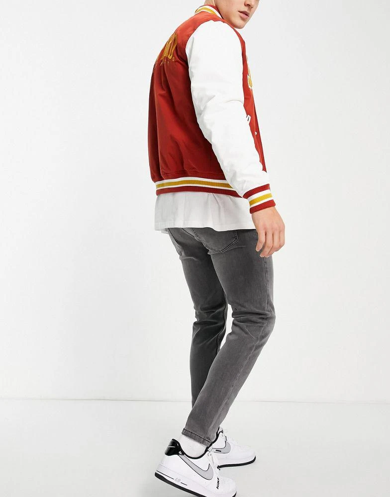 商品Topman|Topman stretch tapered jeans in grey,价格¥143,第2张图片详细描述