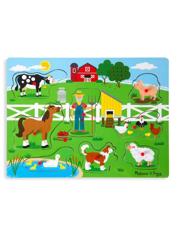 商品Melissa & Doug|Old Macdonald's Farm Sound Puzzle,价格¥135,第1张图片