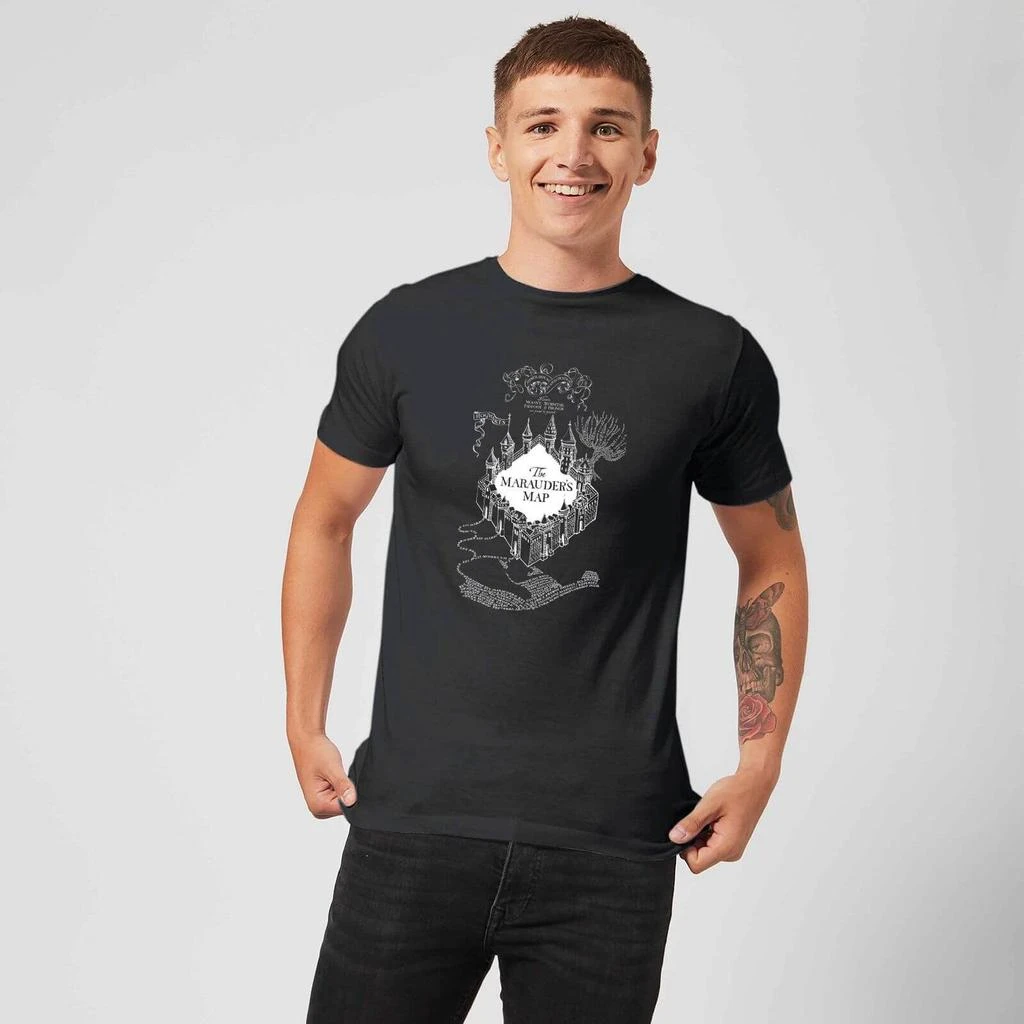 商品Harry Potter|Harry Potter The Marauder's Map Men's T-Shirt - Black,价格¥169,第3张图片详细描述