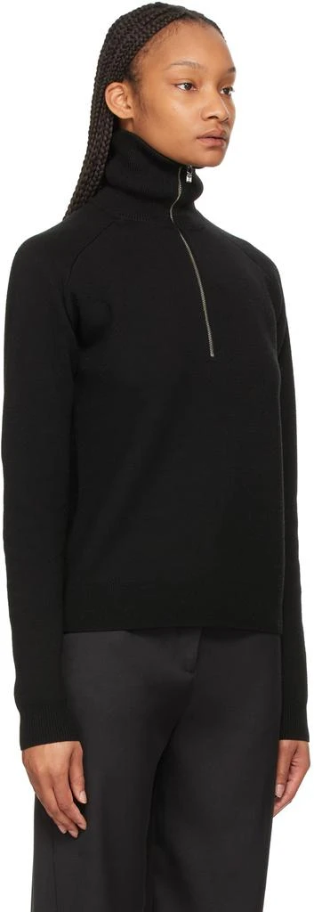 商品Totême|Black Merino Half-Zip Sweater,价格¥1676,第2张图片详细描述