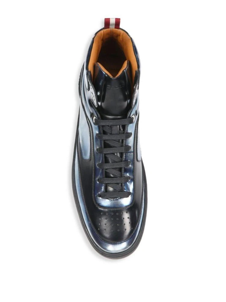 商品Bally|Etra Brushed Leather High-Top Sneakers,价格¥2473,第4张图片详细描述