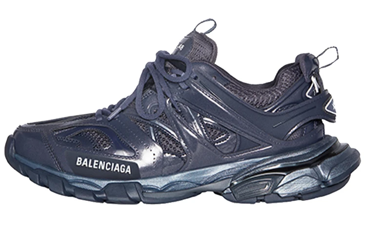 商品[国内直发] Balenciaga|巴黎世家 Track 1.0 圆头系带 耐磨 低帮 运动休闲鞋 男款 蓝色,价格¥6721,第1张图片