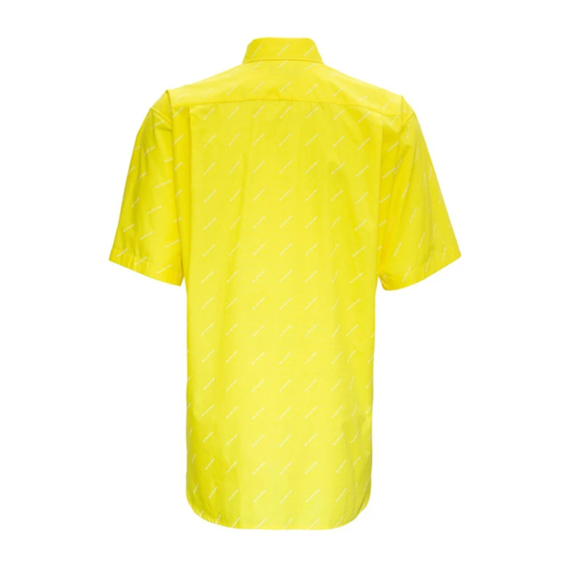 BALENCIAGA 男士黄色棉质衬衫 534332-TBL96-7201 商品