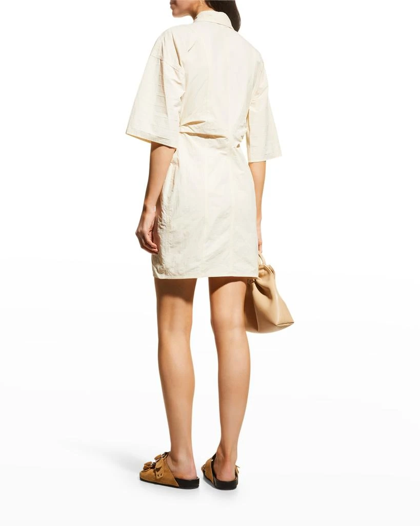 商品Nanushka|Jayla Shirtdress w/ Pleated Sleeves,价格¥1293,第4张图片详细描述