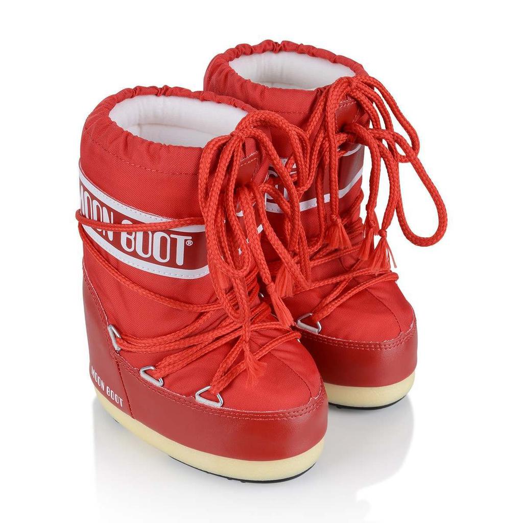 Moon Boot Black, White, Red, Navy  Kids Nylon Snow Boots商品第1张图片规格展示