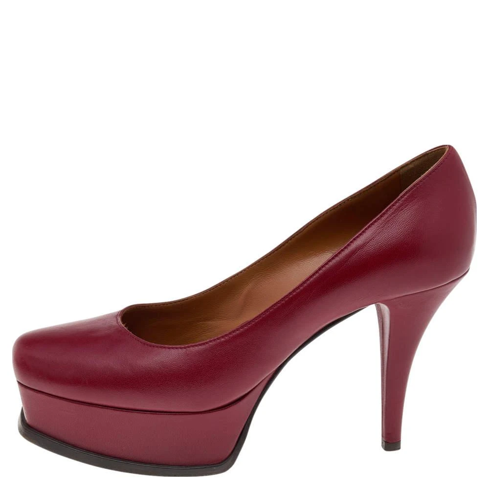 商品[二手商品] Fendi|Fendi Red Leather Fendista Platform Pumps Size 37.5,价格¥1118,第2张图片详细描述