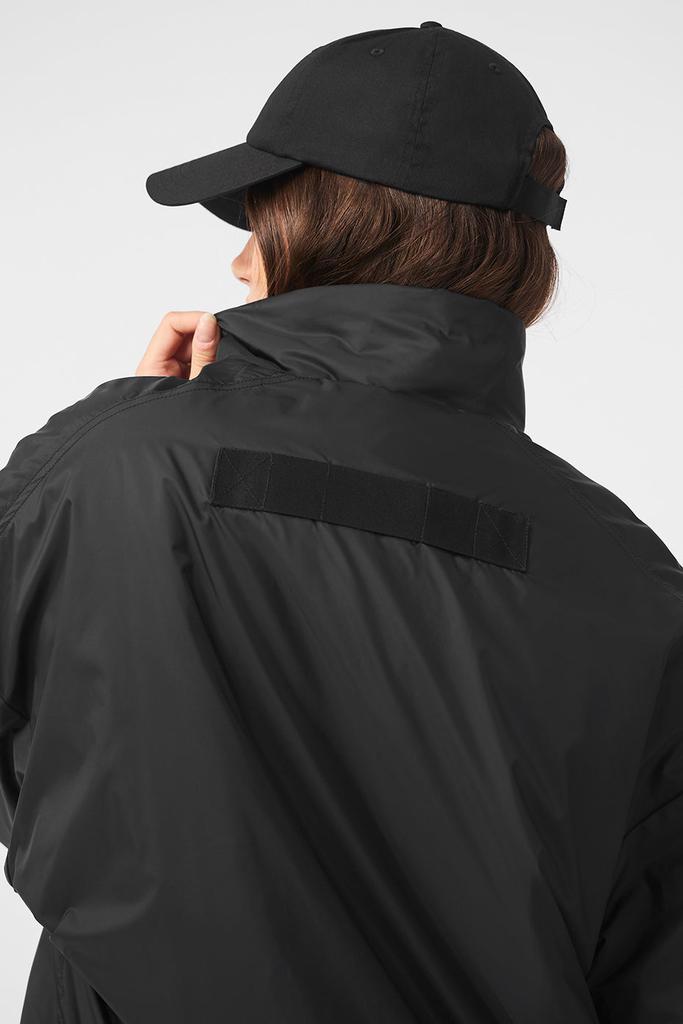 Alo Latitude Light Weight 1/2 Zip Pullover Jacket - Black